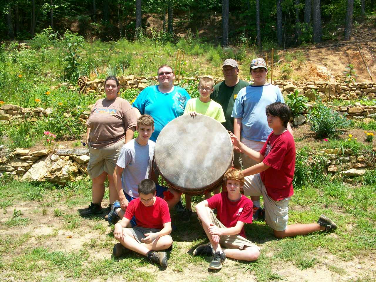 Native American Powwow Drum Keith Little Badger Helps Boy Scouts Build Native American Powwow Drum The Drum People