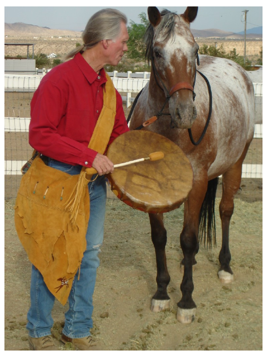 Native American Hand Drums by The Drum People used in Horse Rescue Ranch Horses on White Horse Rescue Ranch Love Drums